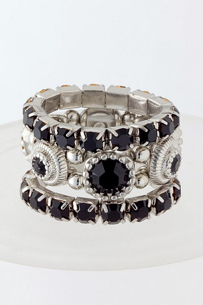 Jeweled 3-in-1 Ring Set - More Colors