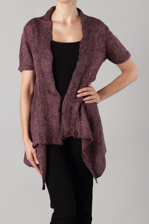 Sheri Short Sleeved Knit Cardigan - More Colors - Click Image to Close