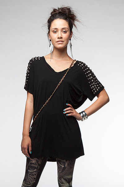 Chain Gang Gorgeous Tee - Black Chain Gang Gorgeous Tee - Black