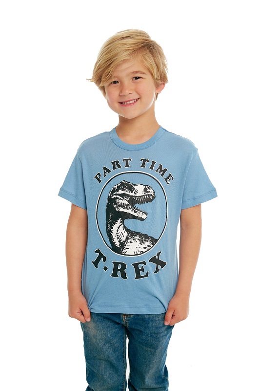 Part Time T-Rex Kids Short Sleeve Tee