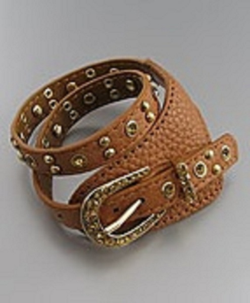 Cintura Western Buckle Leather Wrap Bracelet - More Colors