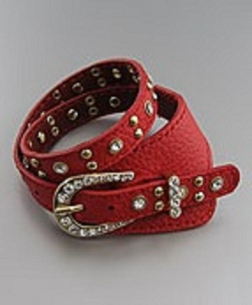 Cintura Western Buckle Leather Wrap Bracelet - More Colors - Click Image to Close