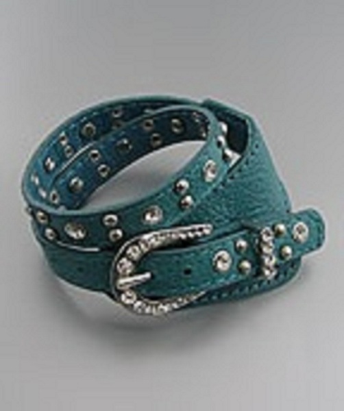 Cintura Western Buckle Leather Wrap Bracelet - More Colors - Click Image to Close