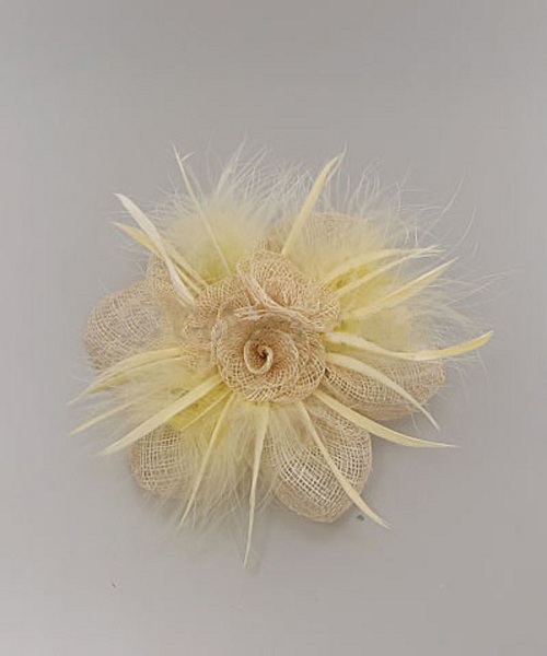 Flower and Tufts Fascinator - More Colors - Click Image to Close