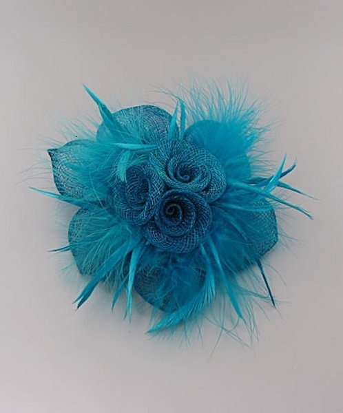 Flower and Tufts Fascinator - More Colors - Click Image to Close