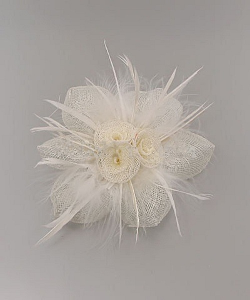 Flower and Tufts Fascinator - More Colors