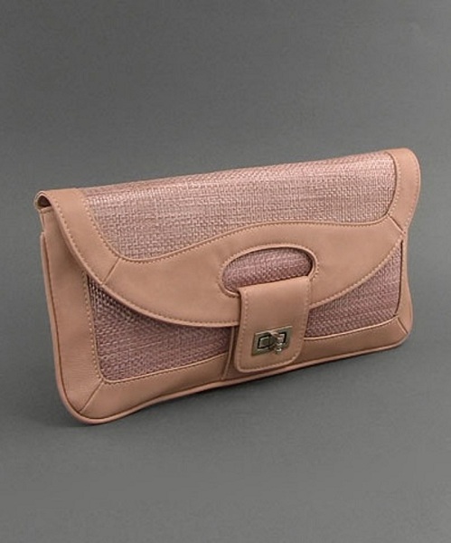 Street Level Woven Straw Envelope Clutch - More Colors