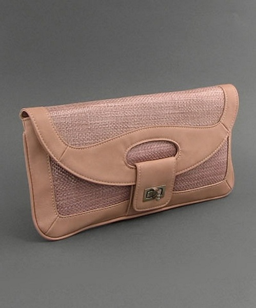 Street Level Woven Straw Envelope Clutch - More Colors - Click Image to Close