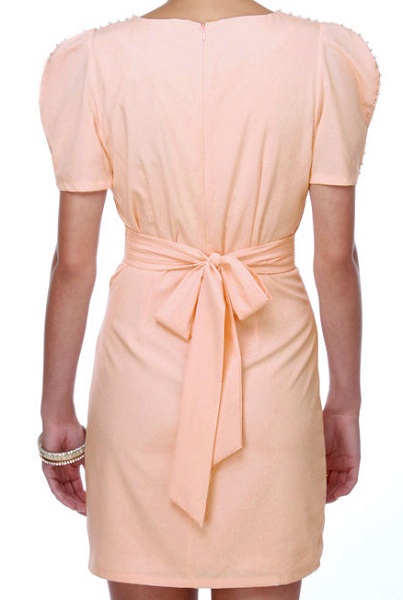 Ark & Co. Pearl Pink Beads Trim Dress