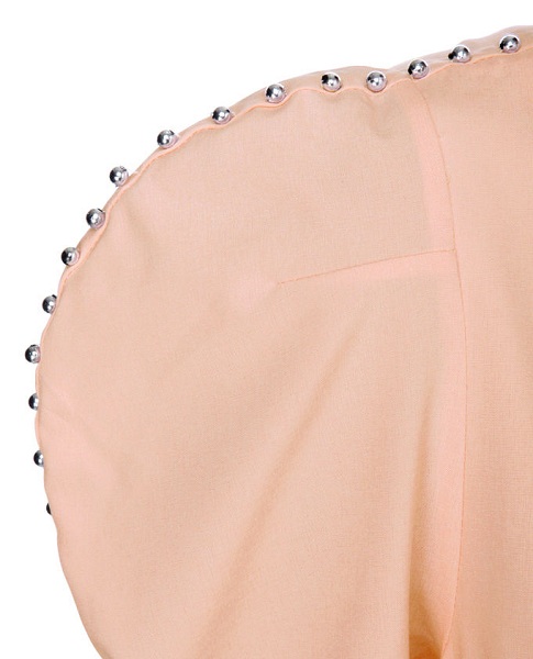 Ark & Co. Pearl Pink Beads Trim Dress - Click Image to Close