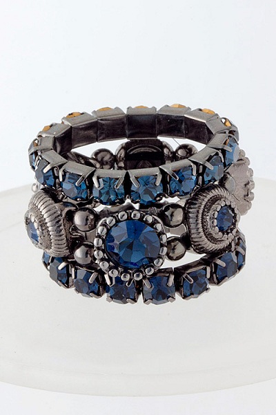 Jeweled 3-in-1 Ring Set - More Colors - Click Image to Close