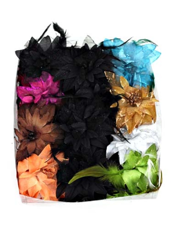 Anemone Flower Fascinator - More Colors - Click Image to Close