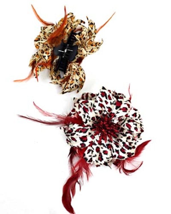 Exotic Flower Fascinator - More Colors - Click Image to Close