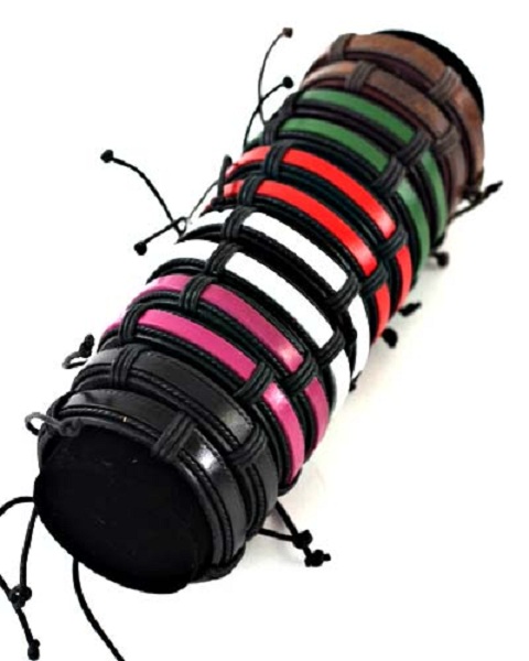 Valkyr Leather Bracelet - More Colors - Click Image to Close