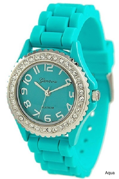 Geneva Brights Silicone Watch - More Colors - Click Image to Close