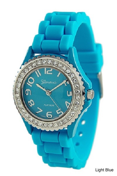 Geneva Brights Silicone Watch - More Colors - Click Image to Close