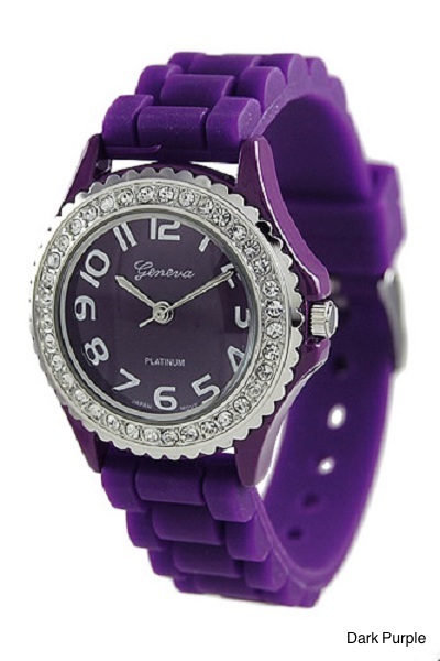 Geneva Brights Silicone Watch - More Colors - Click Image to Close