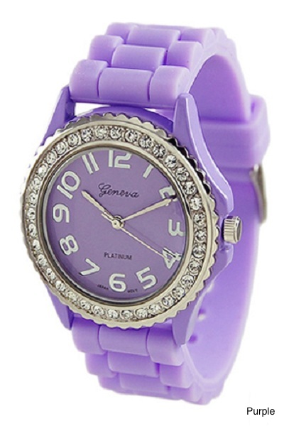 Geneva Brights Silicone Watch - More Colors - Click Image to Close