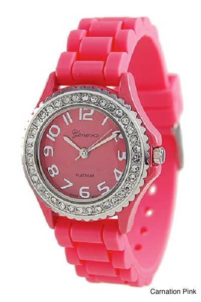 Geneva Brights Silicone Watch - More Colors - Click Image to Close