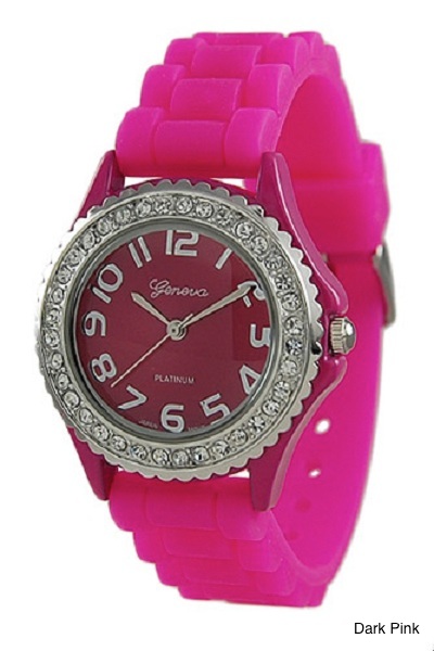 Geneva Brights Silicone Watch - More Colors - Click Image to Close