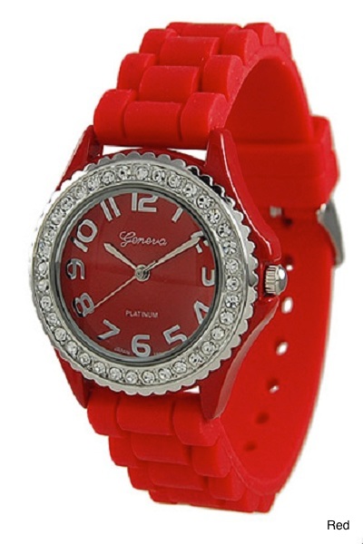 Geneva Brights Silicone Watch - More Colors - Click Image to Close