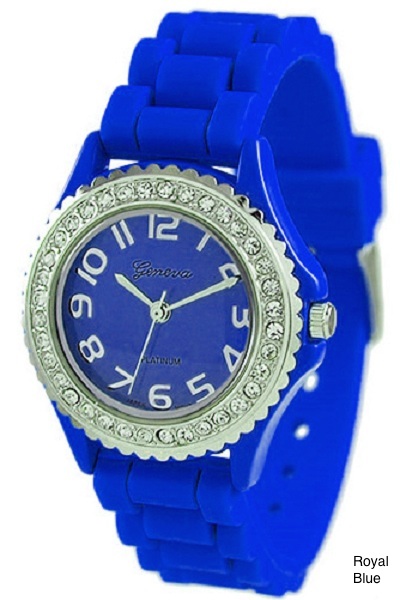 Geneva Brights Silicone Watch - More Colors - Click Image to Close