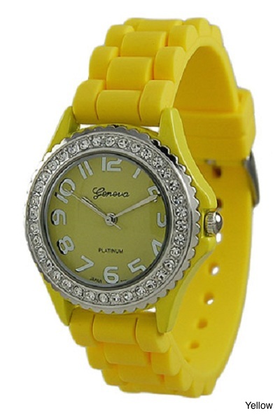 Geneva Brights Silicone Watch - More Colors - Click Image to Close