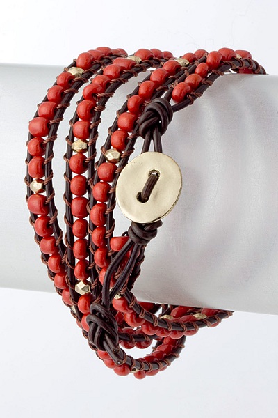 Tryk Accent Bead Wrap Bracelet - More Colors