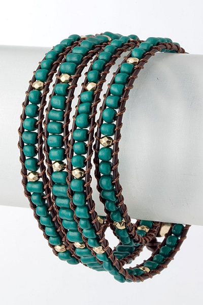 Tryk Accent Bead Wrap Bracelet - More Colors