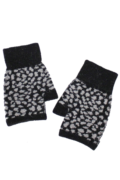 Animal Print Fingerless Gloves - More Colors - Click Image to Close