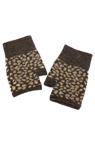 Animal Print Fingerless Gloves - More Colors - Click Image to Close