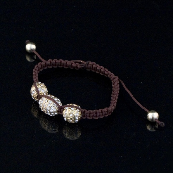 Tantra 3 Bead Macrame Bracelet - More Colors