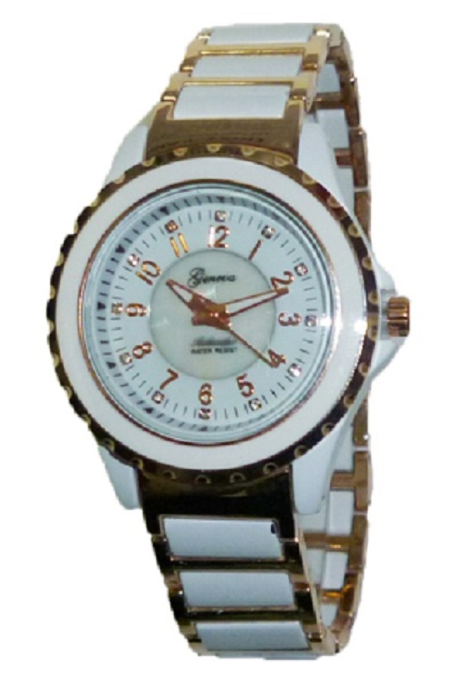 Geneva MK5322 MOP Center Unisex Watch - More Colors - Click Image to Close