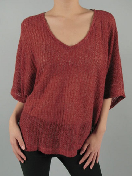 Vivienne V Neck Poncho - More Colors - Click Image to Close