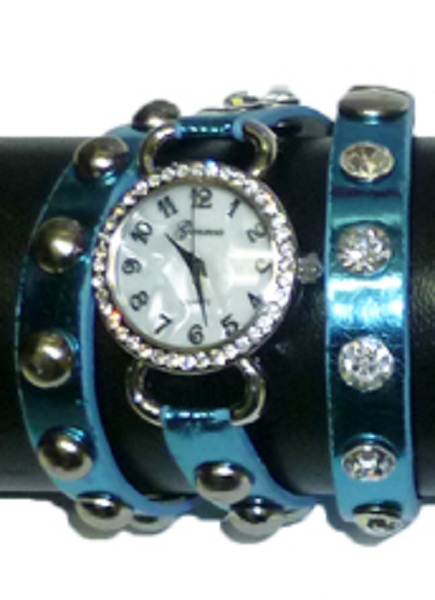 Geneva Wrap Around Watch - Metallic Design