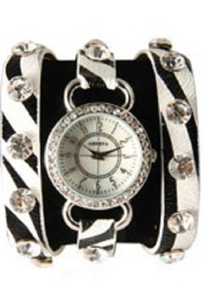 Geneva Wrap Around Watch - Wild Design - Click Image to Close