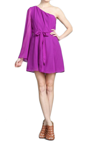 Ark & Co. Helen Tied Flare Dress - Click Image to Close