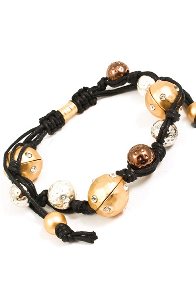 Trikaya 3 Bodies Shamballa Bracelet - Multi - More Colors - Click Image to Close