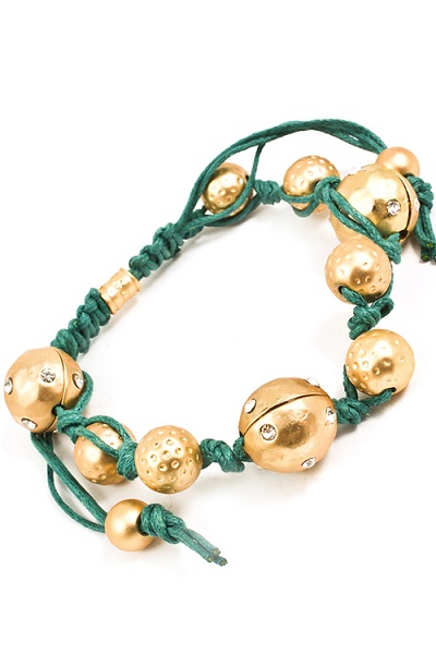 Trikaya 3 Bodies Shamballa Bracelet - Gold - More Colors