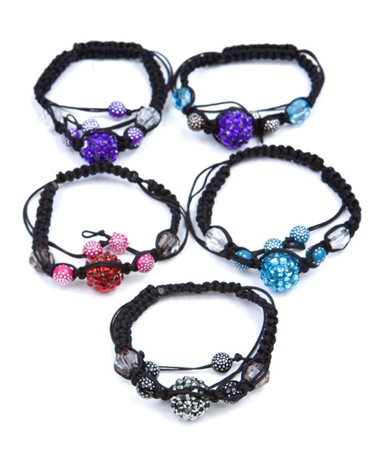 Dharma Multi-Style Beads Shamballa Bracelet - More Colors - Click Image to Close