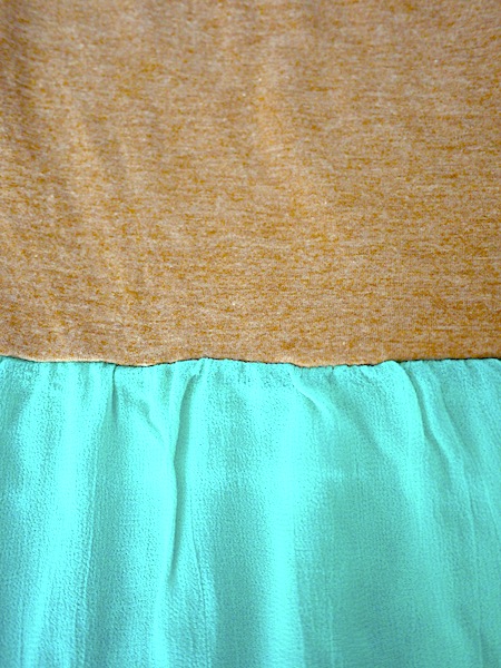 Color Block Maxi Dress - Teal/Clay - Click Image to Close
