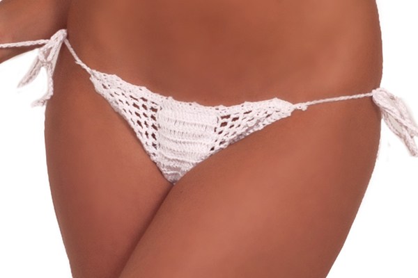 White Crochet Bikini