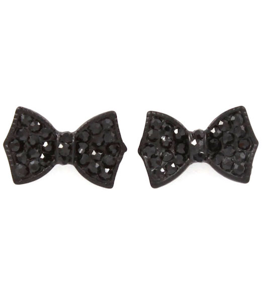 Bow Tie Post Earrings - Click Image to Close