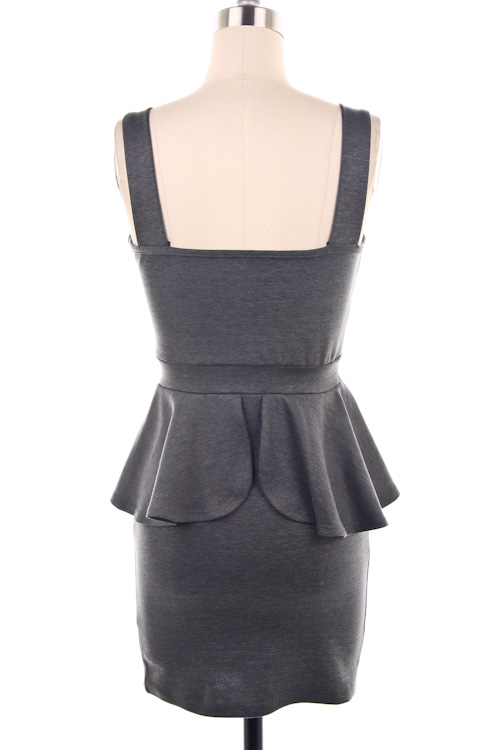 Taylor Sleeveless Peplum Mini Dress - Click Image to Close