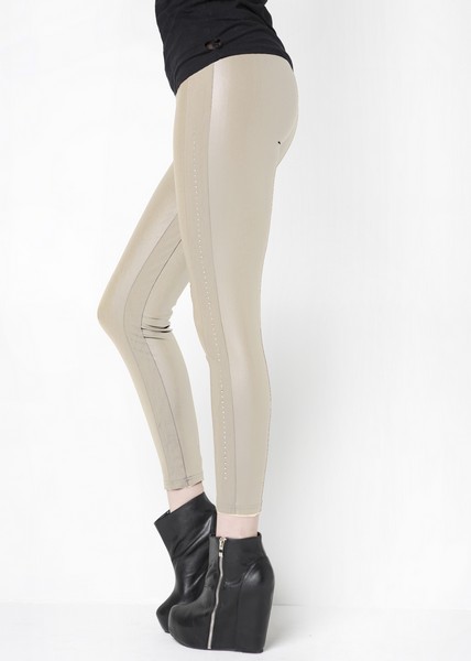 Stella Elyse Faux Leather Colored Leggings - More Colors