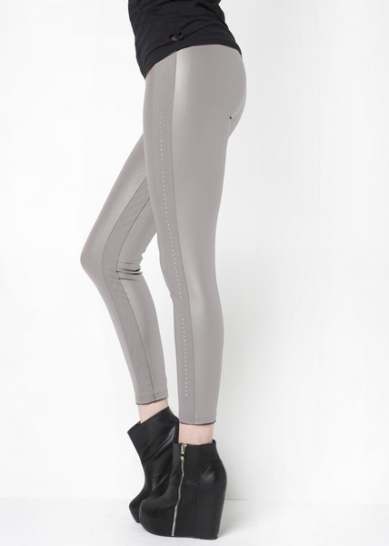 Stella Elyse Faux Leather Colored Leggings - More Colors