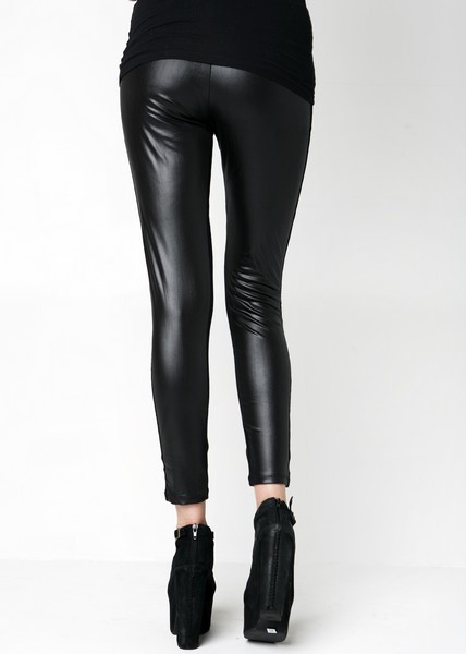 Stella Elyse Faux Leather Colored Leggings - More Colors