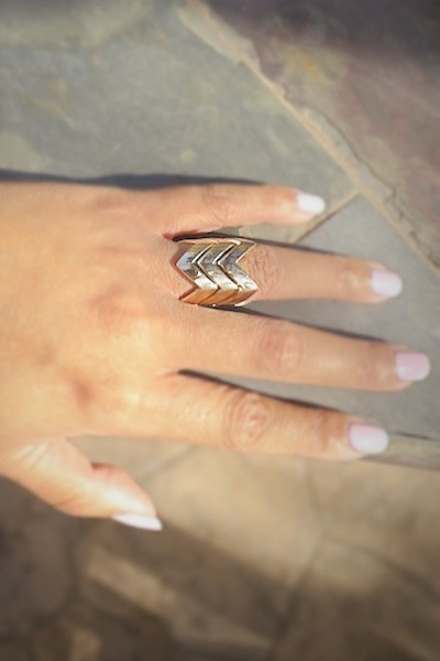 ZigBee Stacked Jagged Ring - More Colors - Click Image to Close