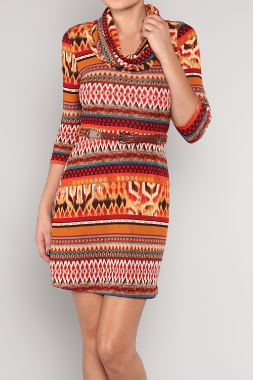 Zoe Tribal Knit Dress