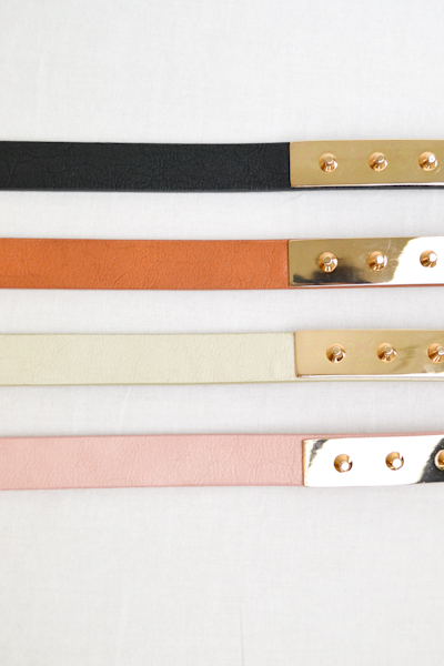 Studded Gold Plate Belt - More Colors